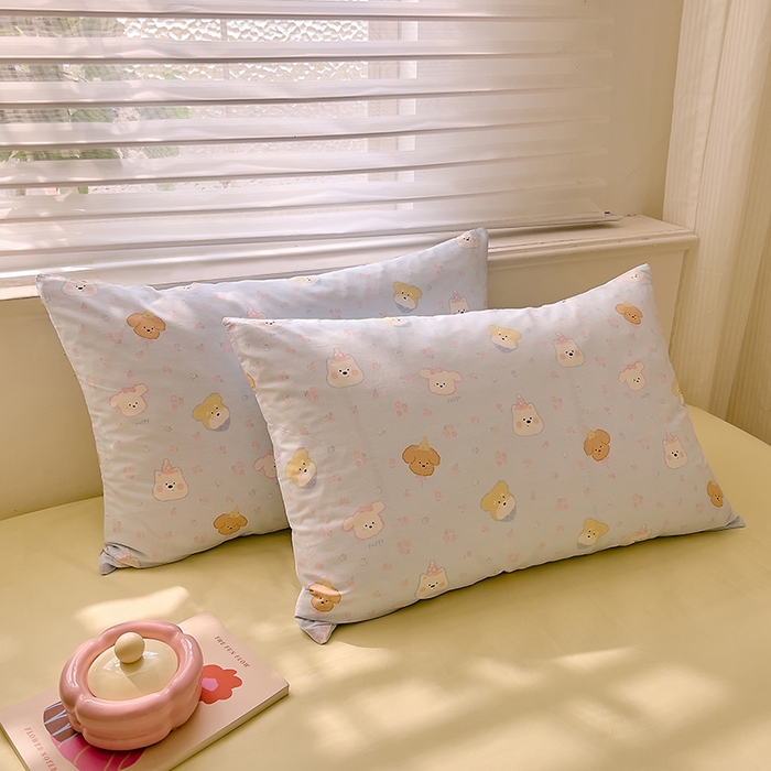 91家纺网 家纺一手货源 找家纺 DoDo 兜兜2026新款40支全棉印花单枕套 奶糖派-小版