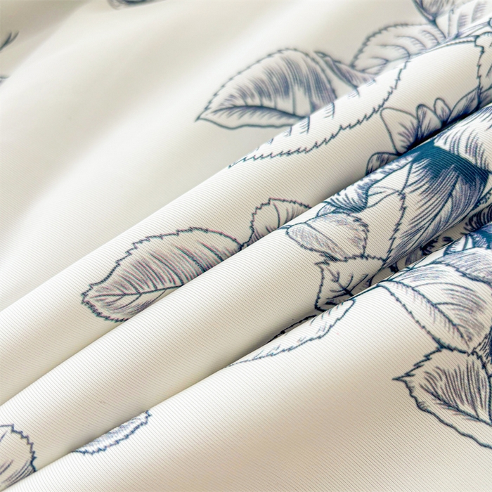 91家纺网 家纺一手货源 找家纺 雯豆2025春夏新款凉感丝夏被空调被子印花A类卡通小清新夏被 冰丝夏被四件套-诗韵