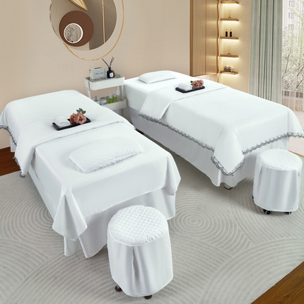 91家纺网 家纺一手货源 找家纺 乐逸2025新款初夏 - 四季床罩 初夏-月光白