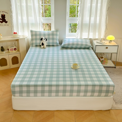 莱登卡奴 新款A类100%全棉老粗布单品系列 闲暇时光绿