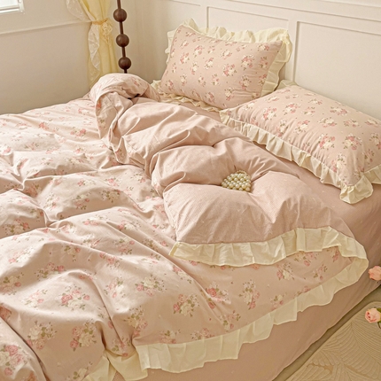 澳梵家居 2025新款全棉印花韩版花间捕梦四件套 春澜