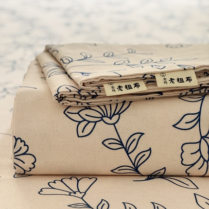 91家纺网 家纺一手货源 找家纺 （总）莱登卡奴 新款A类100%全棉老粗布单品系列-床单