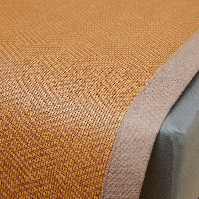 91家纺网 家纺一手货源 找家纺 （总）尚品凤凰 2025新款冰藤席小熊绣花藤席