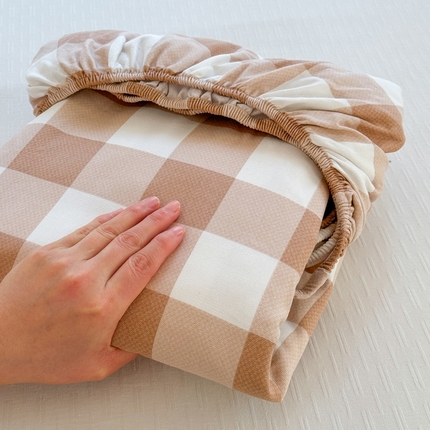 91家纺网 家纺一手货源 找家纺 莱登卡奴 新款A类100%全棉老粗布单品系列 闲暇时光豆沙