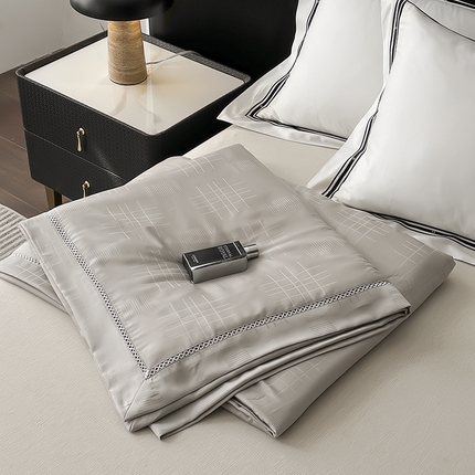 91家纺网 家纺一手货源 找家纺 （总）雅高 2025新款卡伦50s100%莱赛尔提花夏被夏被夏凉被空调被