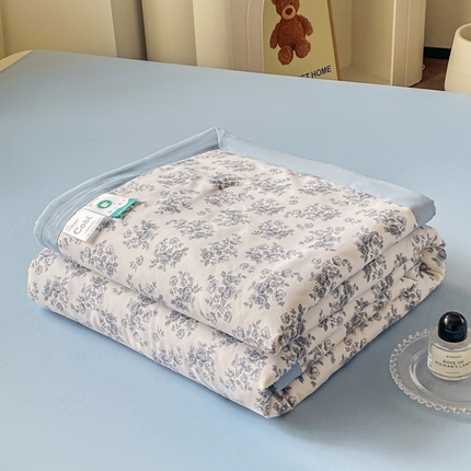 91家纺网 家纺一手货源 找家纺 （总）左右家纺 2025新款亲肤舒适A类双层纱大豆夏被夏凉被空调被