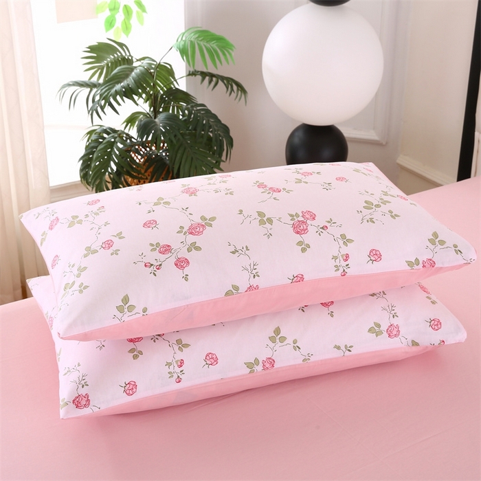 91家纺网 家纺一手货源 找家纺 梦舒羽2025新款全棉小清新印花加厚宿舍床单床裙款四件套 花想容-全棉