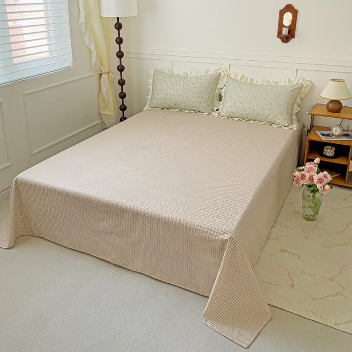 91家纺网 家纺一手货源 找家纺 澳梵家居 2025新款全棉印花韩版花间捕梦四件套 绿野社