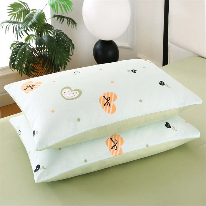 91家纺网 家纺一手货源 找家纺 梦舒羽2025新款全棉小清新印花加厚宿舍床单床裙款四件套 心愿-全棉