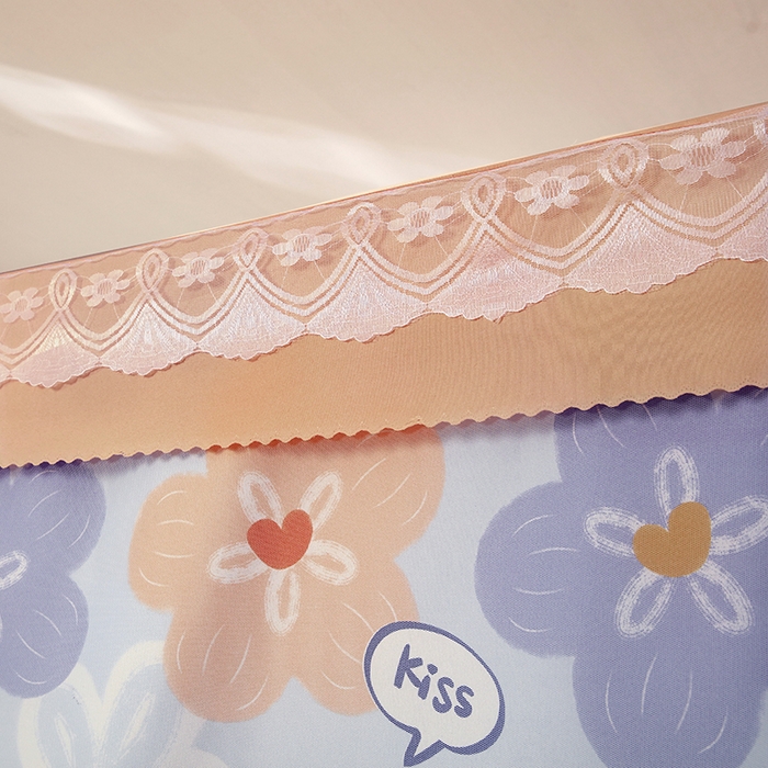 91家纺网 家纺一手货源 找家纺 显高蚊帐 2025新款U型坐床遮光防尘床帘式蚊帐 春暖花开