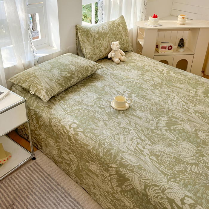 91家纺网 家纺一手货源 找家纺 莱登卡奴 新款A类100%全棉老粗布单品系列-床单 罗丽莎