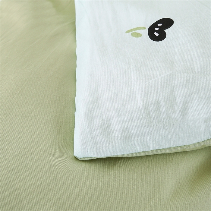 91家纺网 家纺一手货源 找家纺 梦舒羽2025新款全棉小清新印花加厚宿舍床单床裙款四件套 心愿-全棉