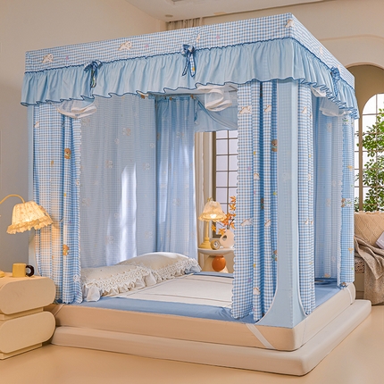 91家纺网 家纺一手货源 找家纺 （总）锦逸家居 2025新款花边防摔坐床蚊帐