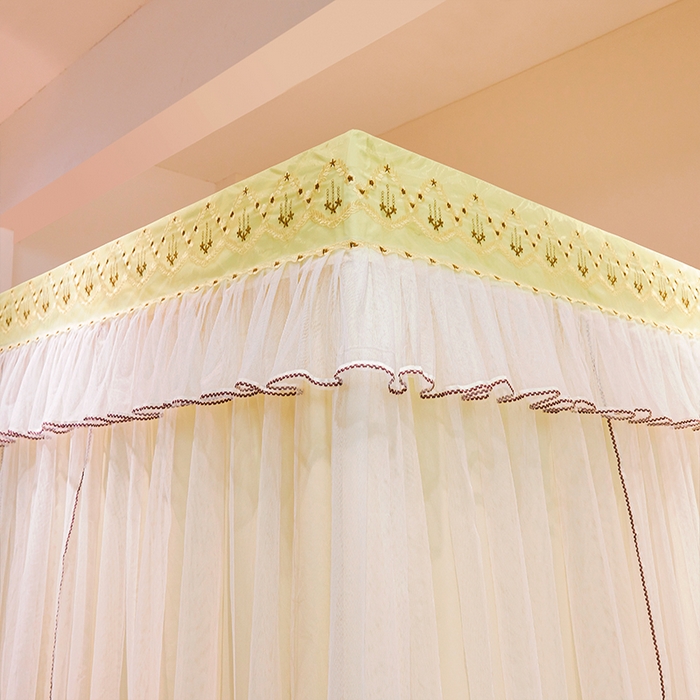 91家纺网 家纺一手货源 找家纺 （总）锦逸家居 2025新款双层遮光防蚊落地蚊帐