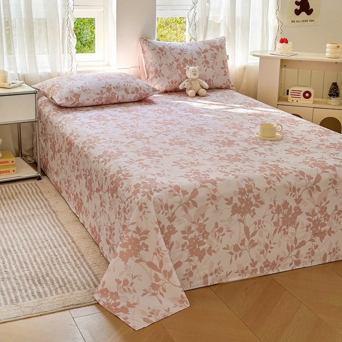 91家纺网 家纺一手货源 找家纺 莱登卡奴 新款A类100%全棉老粗布单品系列-床单 扶桑秘境