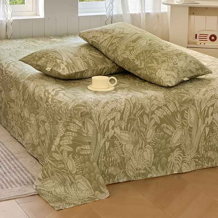 91家纺网 家纺一手货源 找家纺 莱登卡奴 新款A类100%全棉老粗布单品系列-床单 罗丽莎