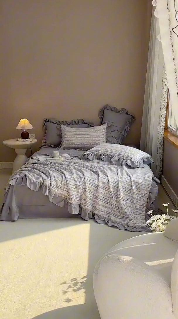 91家纺网 家纺一手货源 找家纺 梦莱斯2025新款针织棉夏被四件套 金色阳光