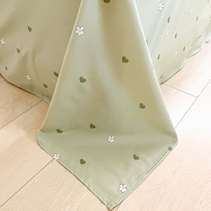 91家纺网 家纺一手货源 找家纺 寻米 2025新款13070全棉纯棉印花单被套 花园蝴蝶结