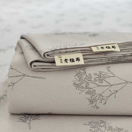 91家纺网 家纺一手货源 找家纺 （总）莱登卡奴 新款A类100%全棉老粗布单品系列-床单