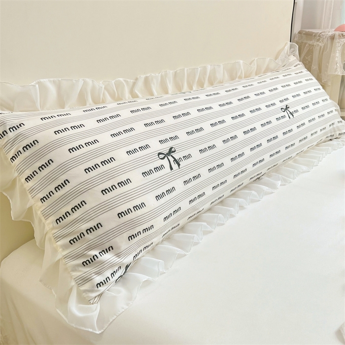 91家纺网 家纺一手货源 找家纺 梦舒羽2025新款针织棉双层纱花边枕头套情侣双人枕套枕芯套枕头内胆套 花边款-时尚先生