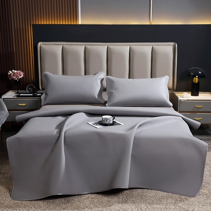 91家纺网 家纺一手货源 找家纺 四川牛皮席 2025新款纯色轻奢头层手工牛皮软凉席 优雅灰