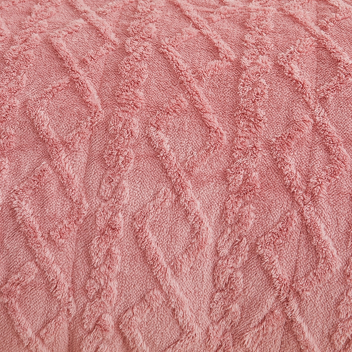 91家纺网 家纺一手货源 找家纺 澳梵家居 2025新款塔芙绒提花毛毯盖毯 苏梅-灰