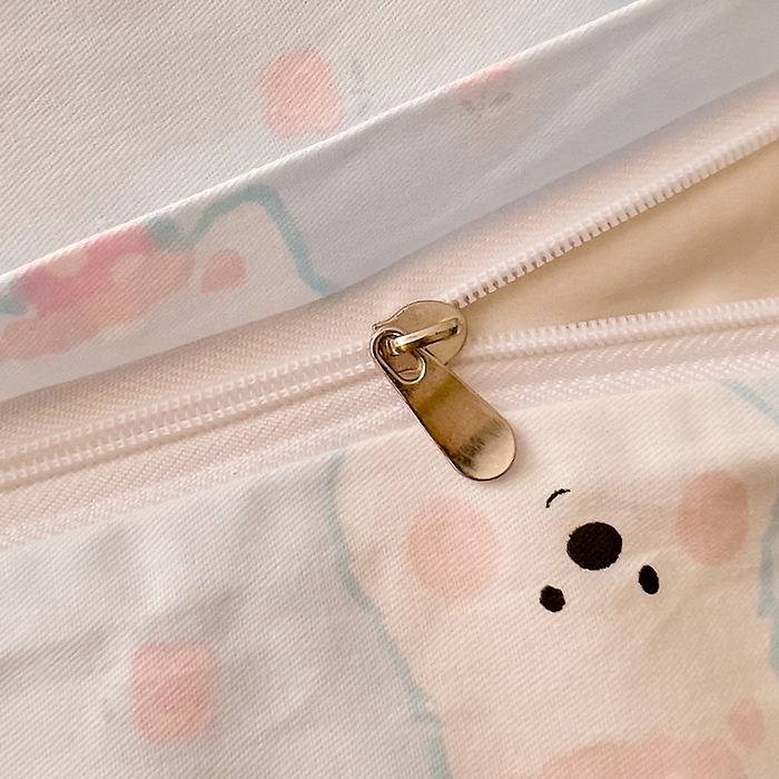 91家纺网 家纺一手货源 找家纺 DoDo 兜兜2026新款40支全棉印花单枕套 奶糖派-小版