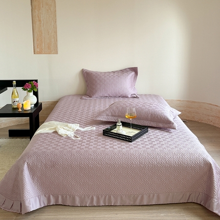 91家纺网 家纺一手货源 找家纺 （总）琳可家居2025新款60S双面莱赛尔纤维纯色床盖三件套-溯回系列