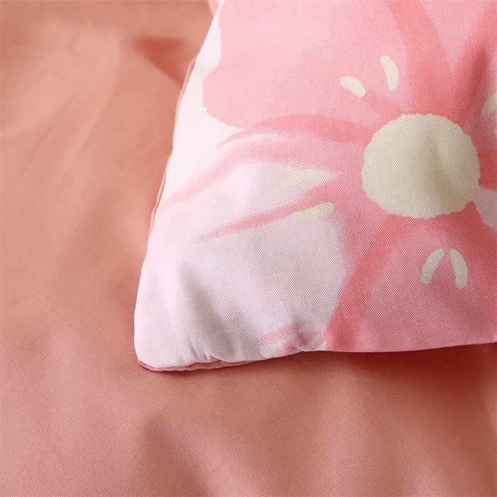 91家纺网 家纺一手货源 找家纺 梦舒羽2025新款全棉小清新印花加厚宿舍床单床裙款四件套 丽漫-全棉