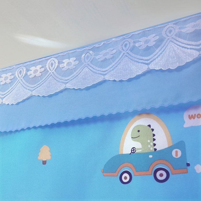 91家纺网 家纺一手货源 找家纺 显高蚊帐 2025新款U型坐床遮光防尘床帘式蚊帐 汽车派对