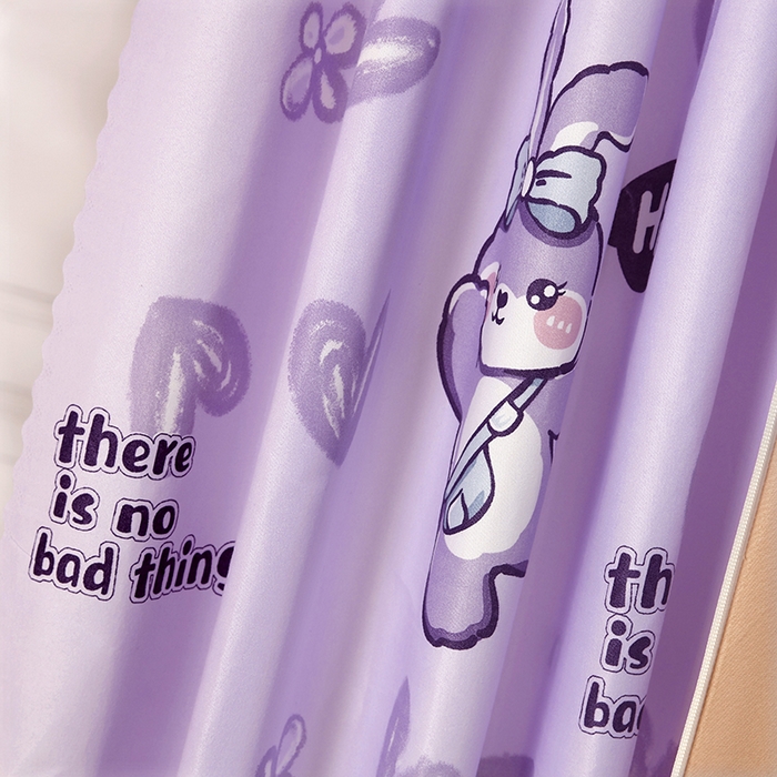 91家纺网 家纺一手货源 找家纺 显高蚊帐 2025新款U型坐床遮光防尘床帘式蚊帐 兔公主