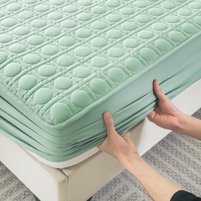 91家纺网 家纺一手货源 找家纺 （总）佳笠家居 2025新款全棉纯棉夹棉床笠四季通用席梦思保护套床罩