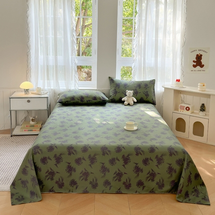 莱登卡奴 新款A类100%全棉老粗布单品系列-床单 秋日森林