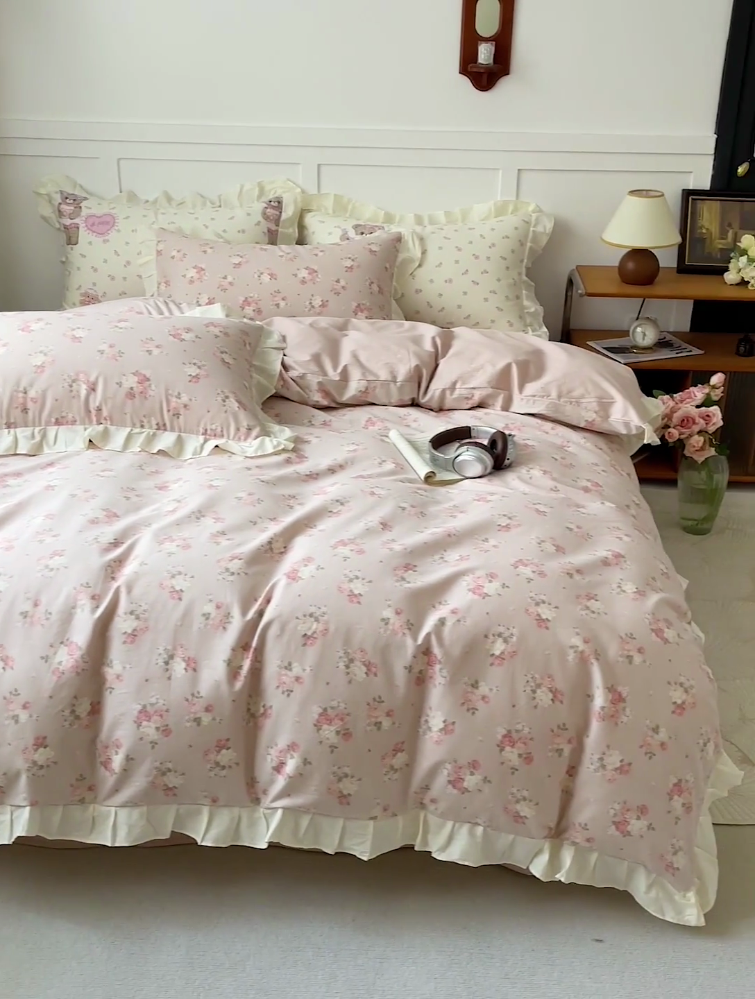 91家纺网 家纺一手货源 找家纺 澳梵家居 2025新款全棉印花韩版花间捕梦四件套 春澜