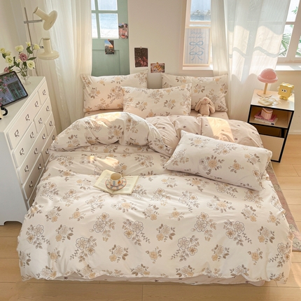 寻米 2025新款13070全棉纯棉印花单被套 假日时光