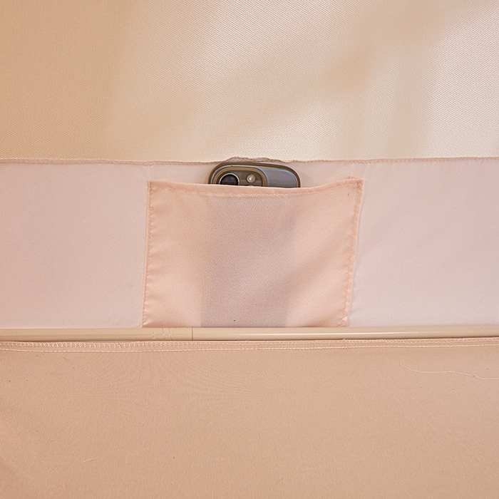 91家纺网 家纺一手货源 找家纺 锦逸家居 2025新款花边防摔坐床蚊帐 粉粉熊宝（不带遮光帘）