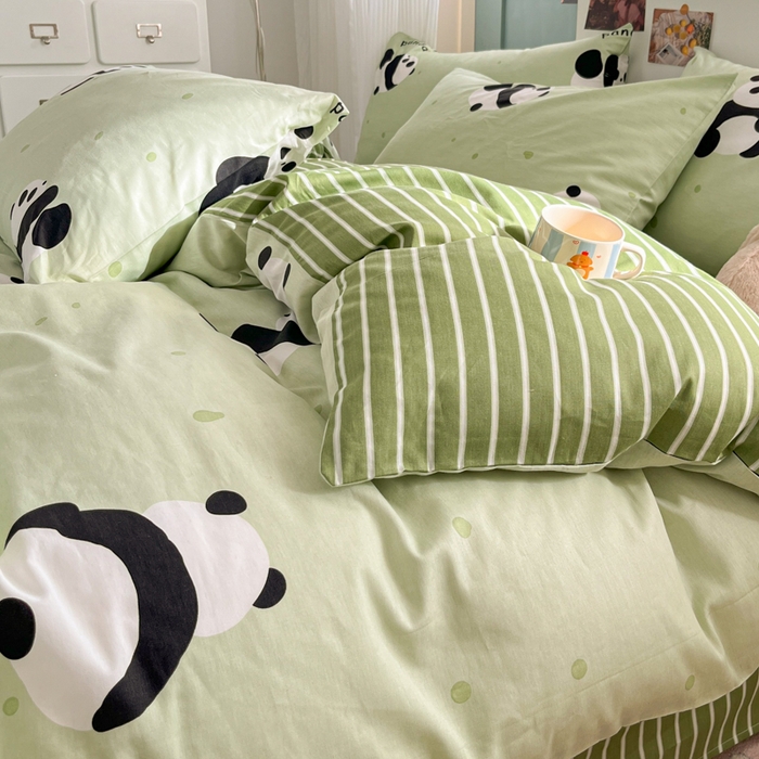 91家纺网 家纺一手货源 找家纺 寻米 2025新款13070全棉纯棉印花单被套 爱你熊