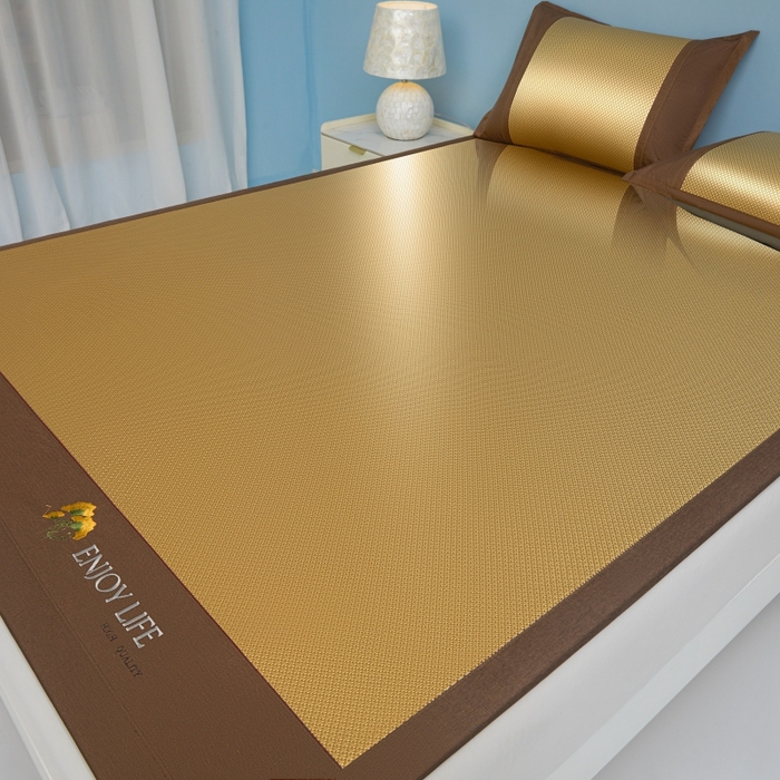 91家纺网 家纺一手货源 找家纺 （总）尚品凤凰 2025新款小米花冰藤凉席