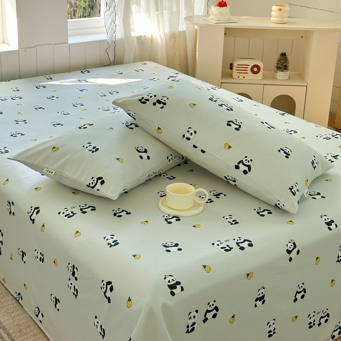 91家纺网 家纺一手货源 找家纺 莱登卡奴 新款A类100%全棉老粗布单品系列-床单 花花乐园