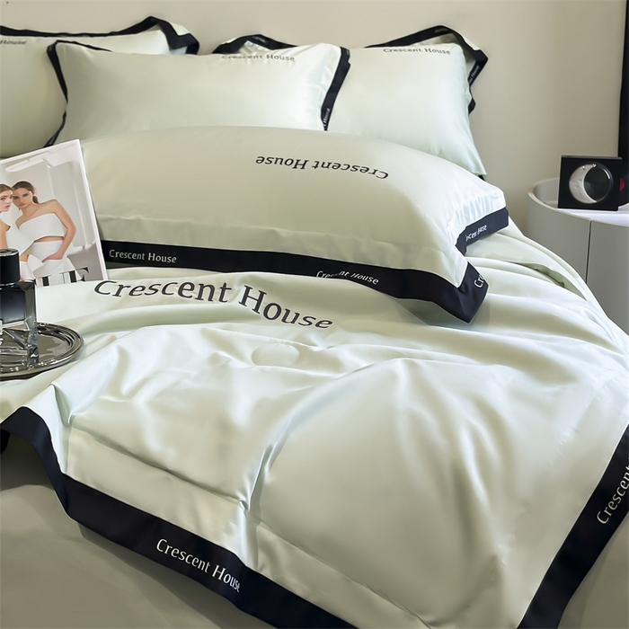 91家纺网 家纺一手货源 找家纺 笙意家纺 2025新款水洗冰丝夏被四件套-卡瑞娜系列 水果清香