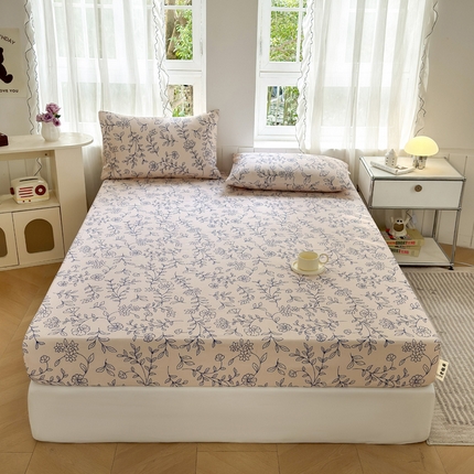 莱登卡奴 新款A类100%全棉老粗布单品系列 蓝海山居