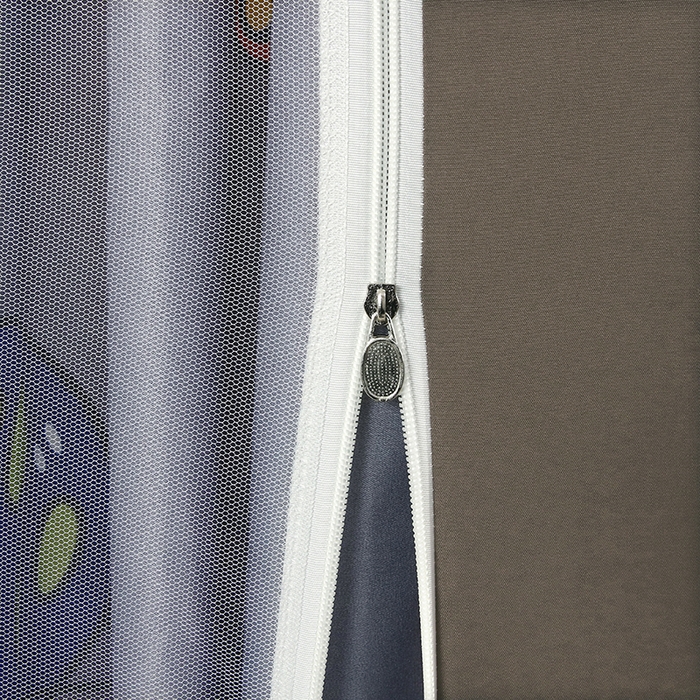 91家纺网 家纺一手货源 找家纺 显高蚊帐 2025新款U型坐床遮光防尘床帘式蚊帐 环球世界