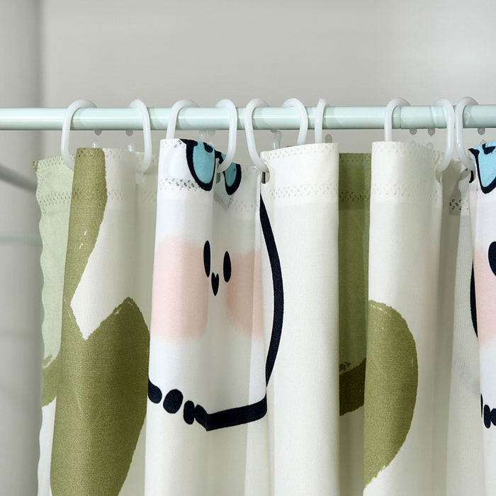 91家纺网 家纺一手货源 找家纺 显高蚊帐 2025新款U型坐床遮光防尘床帘式蚊帐 苹果兔