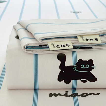 91家纺网 家纺一手货源 找家纺 （总）莱登卡奴 新款A类100%全棉老粗布单品系列-床单