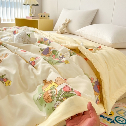 （总）2025新款亲肤棉印花100%新疆棉花夏被空调被