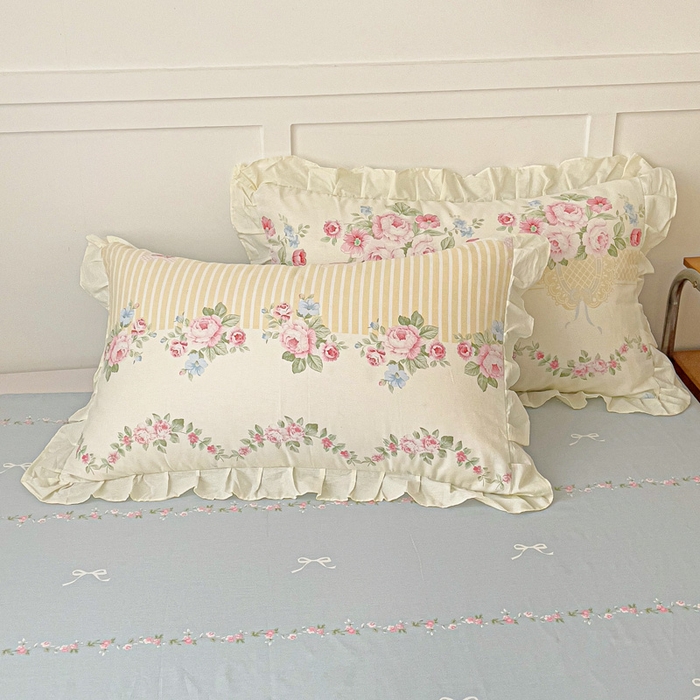 91家纺网 家纺一手货源 找家纺 澳梵家居 2025新款全棉印花韩版花间捕梦四件套 春寻