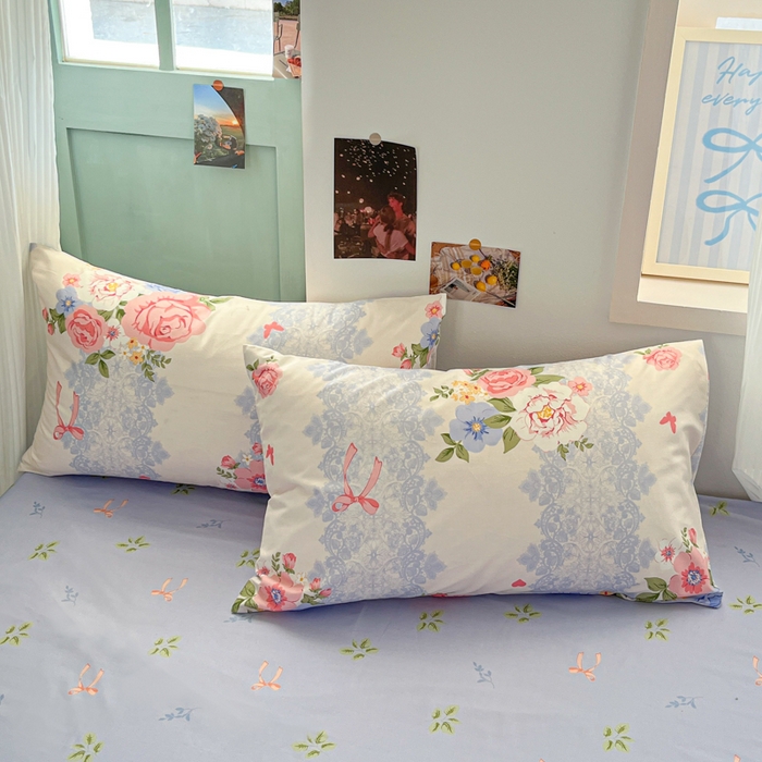 91家纺网 家纺一手货源 找家纺 寻米 2025新款13070全棉纯棉印花单被套 花涧入梦