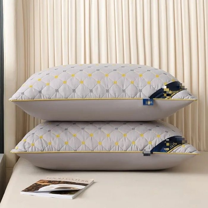 91家纺网 家纺一手货源 找家纺 拾光枕芯2025新款羽丝绒枕芯 灰色高枕800克