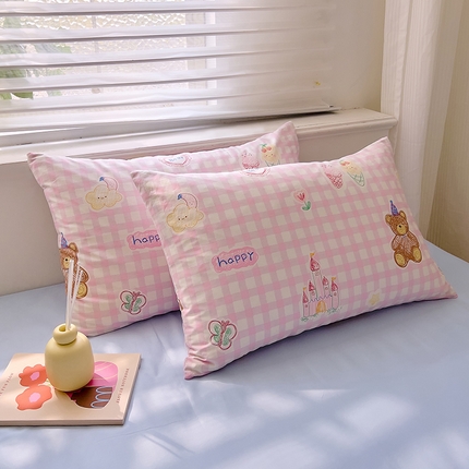 DoDo 兜兜2025新款40支全棉印花单枕套 生日小熊-小版