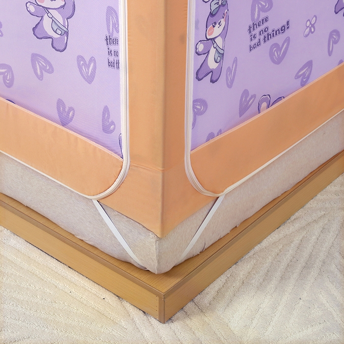 91家纺网 家纺一手货源 找家纺 显高蚊帐 2025新款U型坐床遮光防尘床帘式蚊帐 兔公主